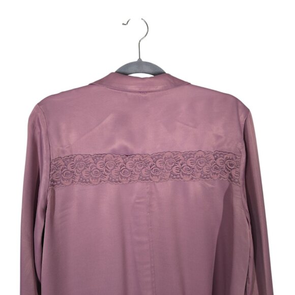 FREE PEOPLE  Lucia Two Piece Set Pink Satin Lace Bohemian Outfit Size Small NWOT - Picture 5 of 12